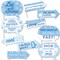 Big Dot of Happiness Funny Blue Snowflakes 1st Birthday - Boy Winter ONEderland Party Photo Booth Props Kit - 10 Piece